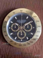 Replica Rolex Daytona 43cm Wall Clock On Sale - Black Face Stainless Steel Case